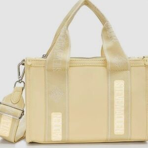 Steve Madden Bwebby Butter Yellow Satchel With double Strap.